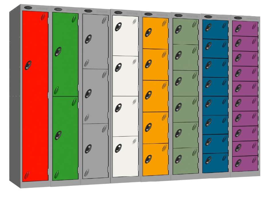 1-16 Tier Probe Metric Steel Lockers